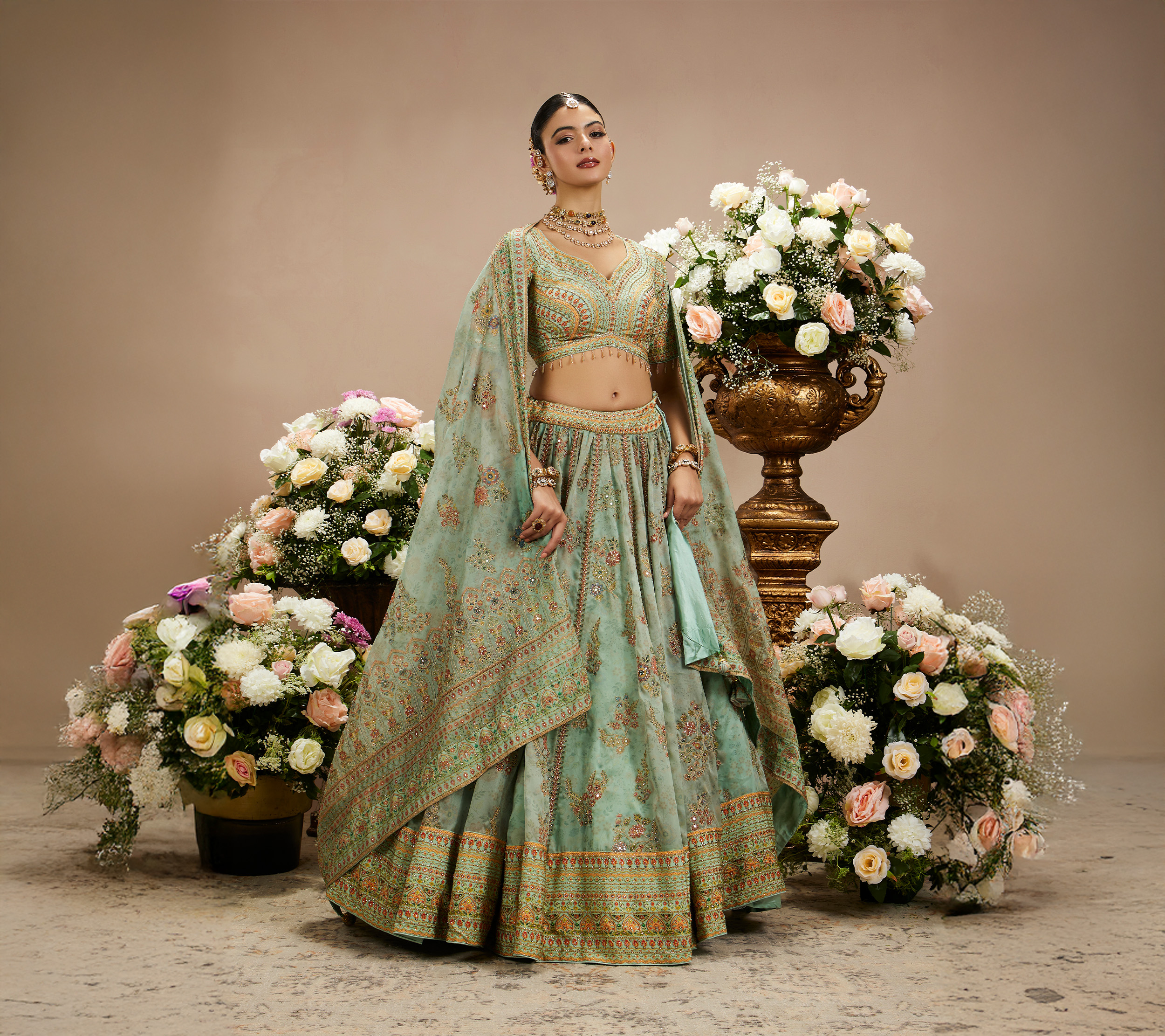 From Emerald to Olive: Exploring the Spectrum of Green Lehengas for Every Occasion